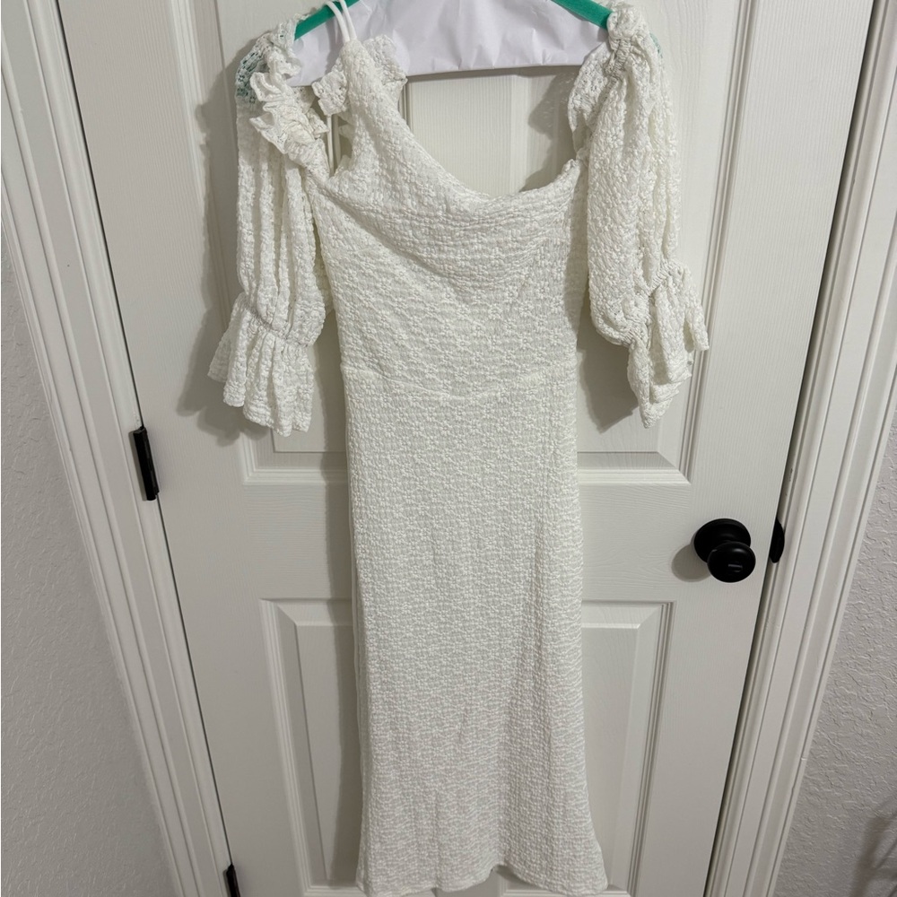 Elegant White Off-Shoulder Dress
